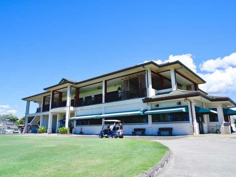 The Navy Marine Golf Course clubhouse, home of Arturo's Hawaii