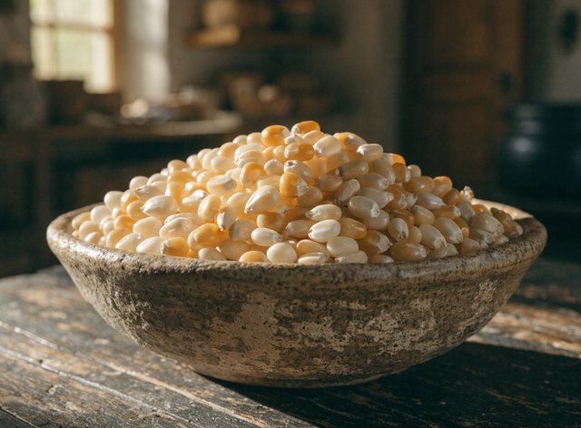 Dried heirloom corn kernels