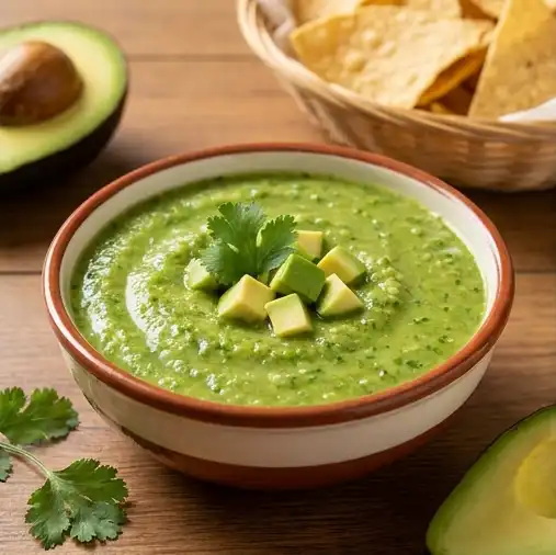 Green Salsa with Avocado